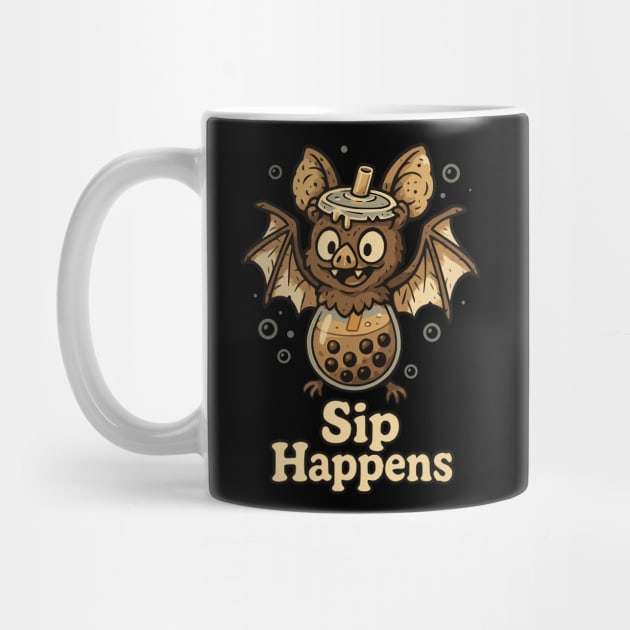 Sip Happens – Boba Bat Chaos in Every Bubble by Designed By Marty
